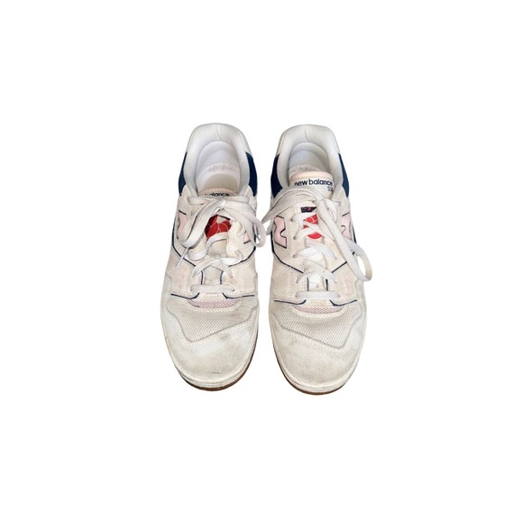 New Balance 550 Sneaker Womens 10 Cream Pink Navy BBW550NP Good Retro Basketball - Picture 3 of 8